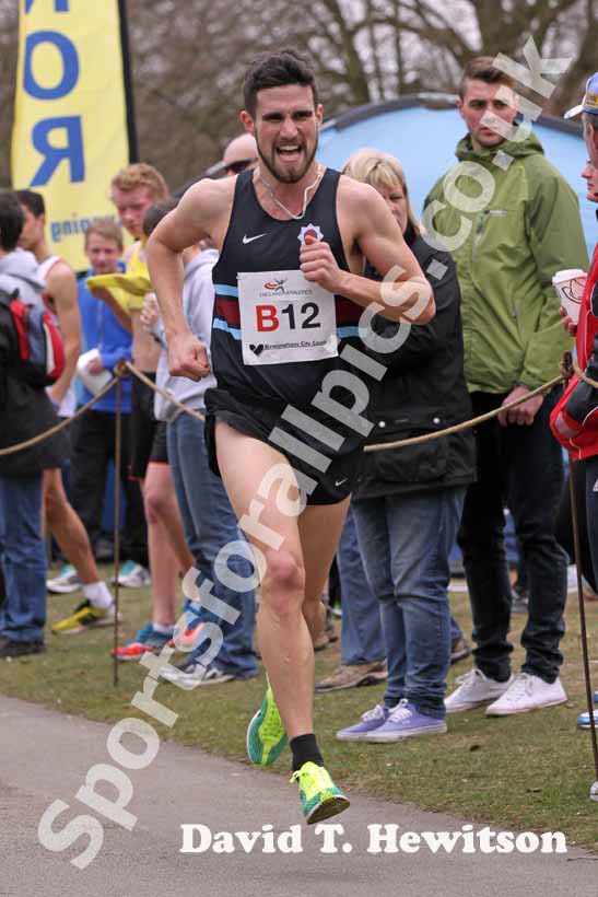 James Poole (Blackheath and Bromley) during the National Mens12 Stage Relay.